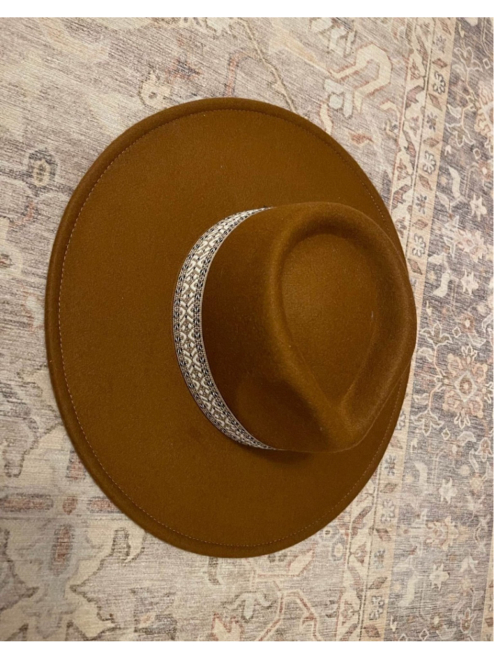 Brown Rancher Fedora Hat NEW - Picture 2 of 3